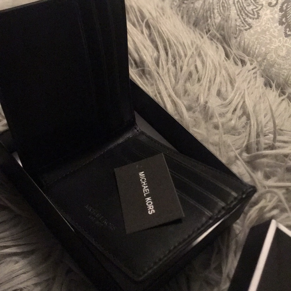 Michael Kors SLIM BILLFOLD Men’s wallet Jet - Picture 4 of 7